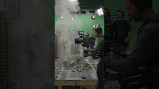 Filming a Massive Sinkhole Disaster Movie! π¬ #shorts