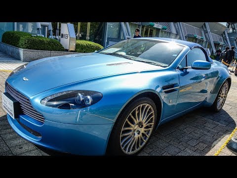 4K)ASTON MARTIN V8 vantage アストンマーチン オープンカー