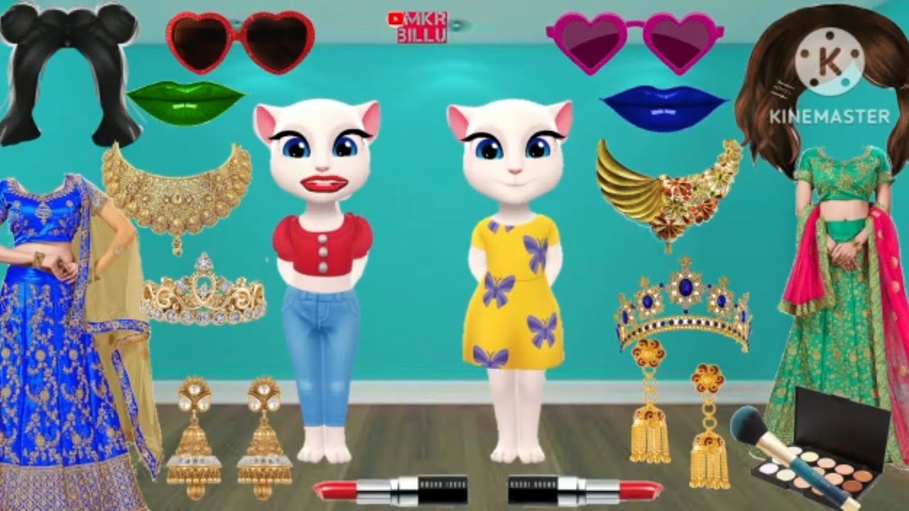 Talking Billi Tow Dulhan ka Saddi ki Funny makeup cartoon video🤣 💅💄💋 Ep117 YouTube