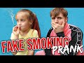 FAKE SMOKING PRANK!!!!