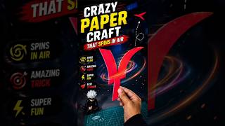 Crazy Paper Craft That Spins in Air #shorts