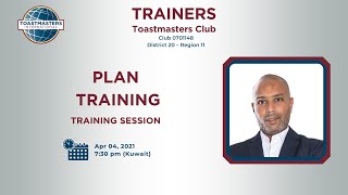 Plan Training Session