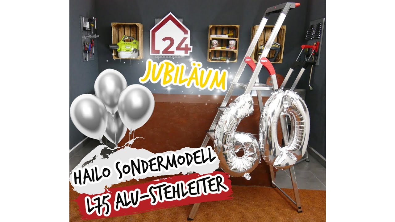 HAILO L75 Stehleiter Vorteile + Test | Jubiläum 60 Jahre HAILO Alu-Stehleitern | markenbaumarkt24