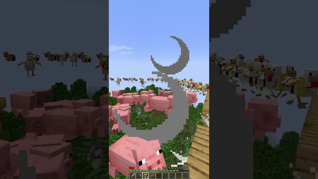 adios a mi granja 🐷 #shorts #minecraft