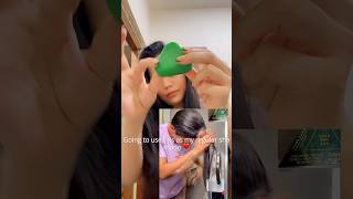 Trying this herbal sampoo bar soap#shorts#haircare #herbal #productreview #review
