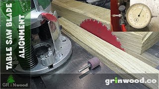 🟢 Table Saw Alignment for Perfect Clean Cuts