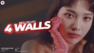 [Requested] How Would Red Velvet Sing “4 Walls” (f(x)) — Line Distribution