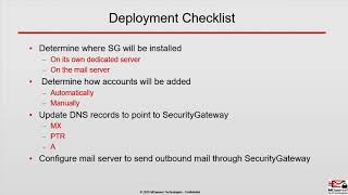 Security Gateway for Email - Getting Started - Deployment Considerations