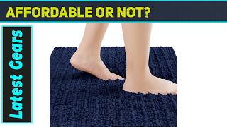 ACCUMTEK 3-Piece Navy Blue Bathroom Rug Set Best Ultra Soft Thick Absorbent Mats