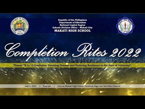 Completion Rites Background MHS Completion Rites 2022 I MAKATI HIGH SCHOOL - YouTube