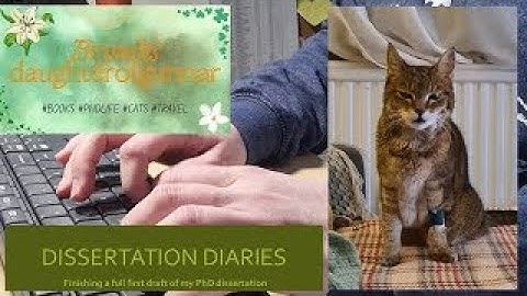 Dissertation Diaries, ep. 3. Finishing a full draft of my PhD dissertation!