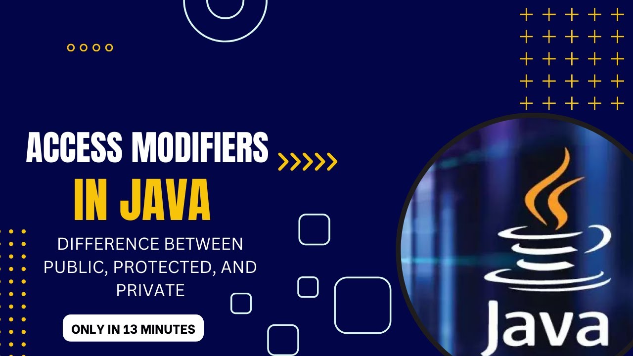 #33 Access modifiers in Java(public, protected, and private ) | كيفية ...