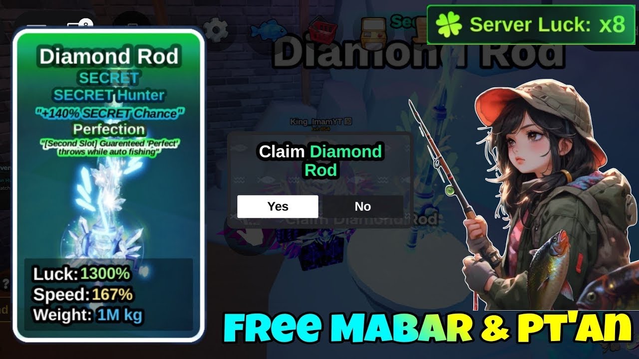 GALATAMA dan FREE MABAR X8 SERVER - Ngekost di kawah pakai diamond rod day 1