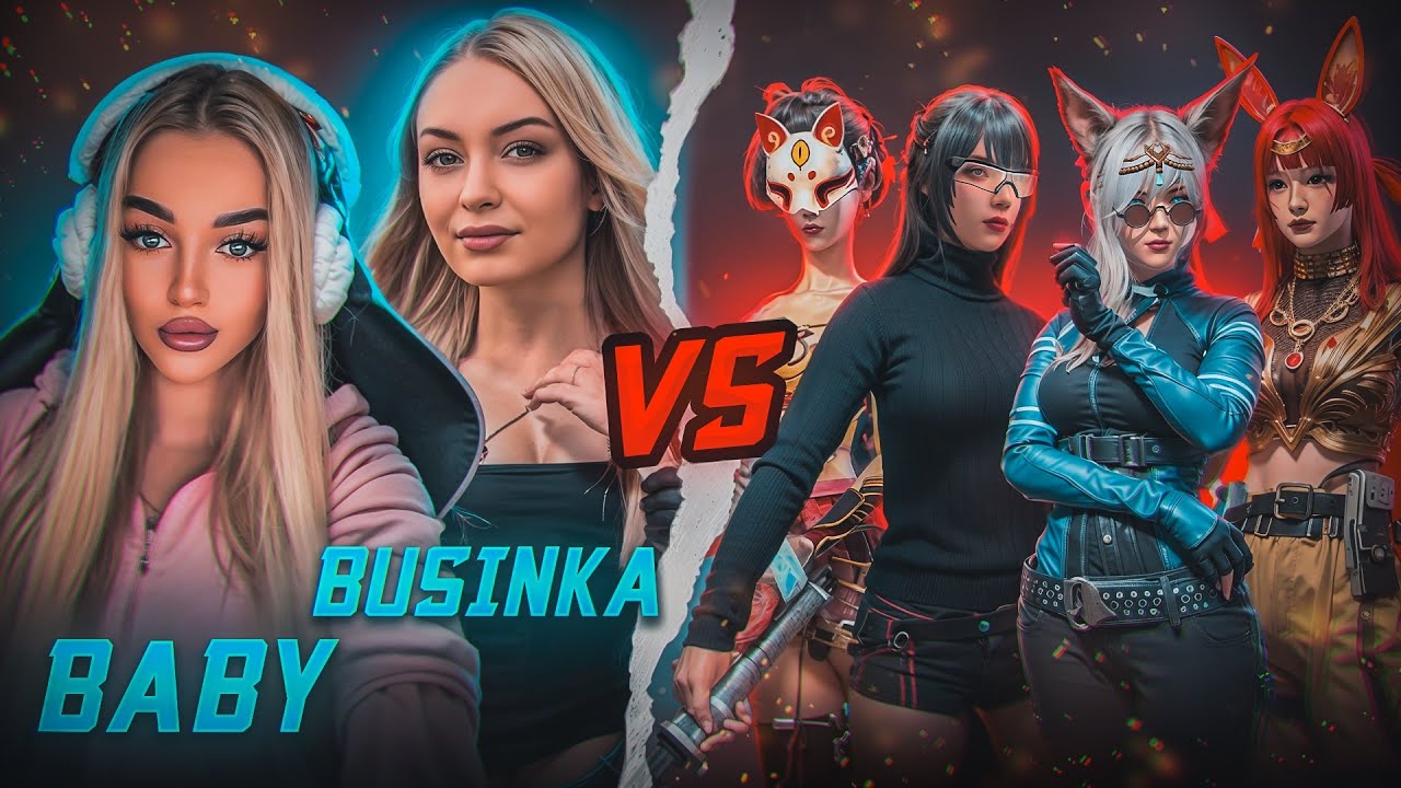 BABY, BUSINKA VS 4 ТИК ТОКЕРШИ ( DEIDARA,MOLLY,KOWRU , HARLEY ) в FREE ...