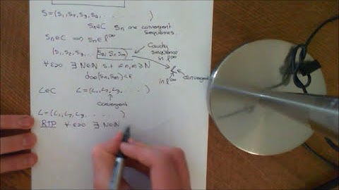 C (The Set of all Convergent Sequences) is Complete Part 2