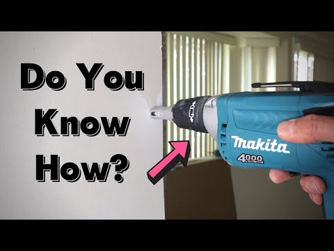 How to Use a Drywall Drill PROPERLY!!!