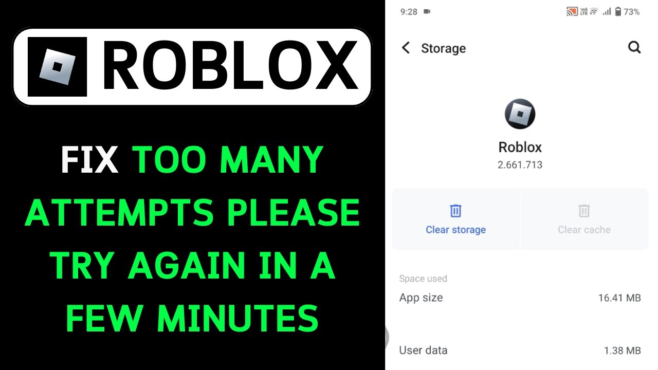 How To Fix Roblox Too Many Attempts Please Try Again In A Few Minutes 