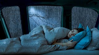 Torrential rain & distant thunder for sleep - heavy rain outside the camping car door for deep sleep by Rain At Night For Sleep 1,581 views 2 weeks ago 10 hours, 1 minute