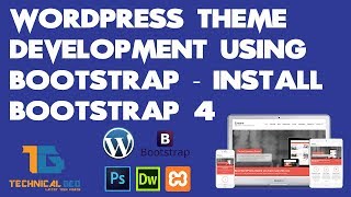 Wordpress Theme Development Course From Scratch - How to install bootstrap 4 beta 3