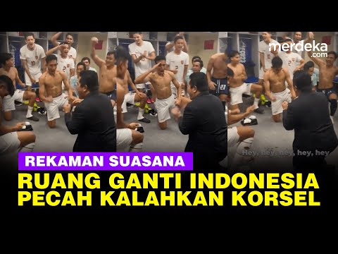 Momen Timnas Indonesia Kalahkan Korsel Tembus Semifinal, Ruang Ganti Pecah Meriah