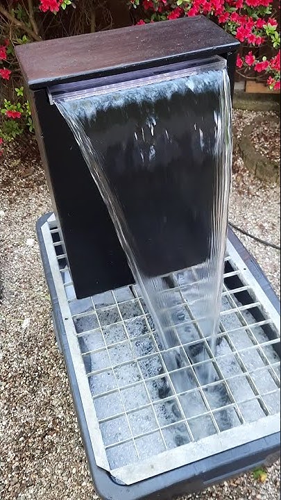 Wasserfall Wasserspiel Terrazzo Pool Teich Brunnen YouTube