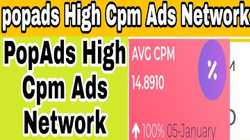 High Cpm Ads Network 2022 best adsense alternative ads network ad network popads payment proof