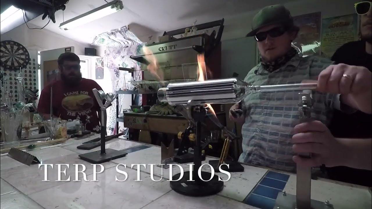 Glass blowing vac stack 75mm YouTube