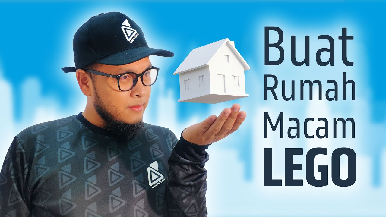 Eksperimen buat rumah macam LEGO guna Tasblock