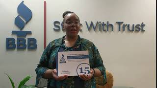Congrats, United Trust Financial! 15 Years of BBB Accreditation!