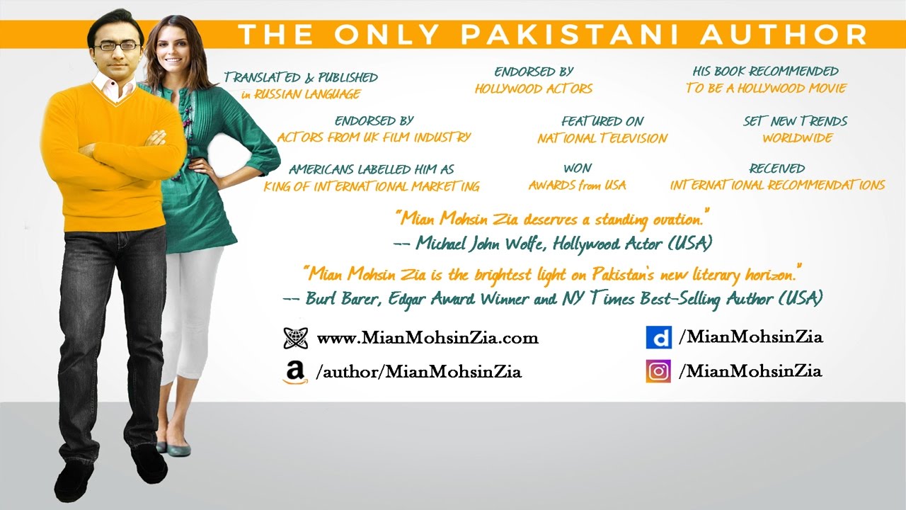Mian Mohsin Zia The Only Pakistani Author