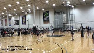 Sarah Davis # 1 Class of 2022 OH/DS/MB MLK Challenge Jan 2021