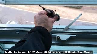 Replacing a window arm operator in a high-rise building (20 Newport Pkwy)