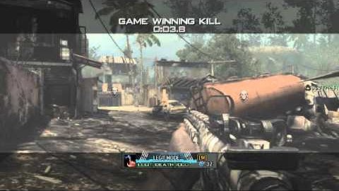 MW3 GAME WINNING KILL ACROSS THE MAP THROWING KNIFE!!!