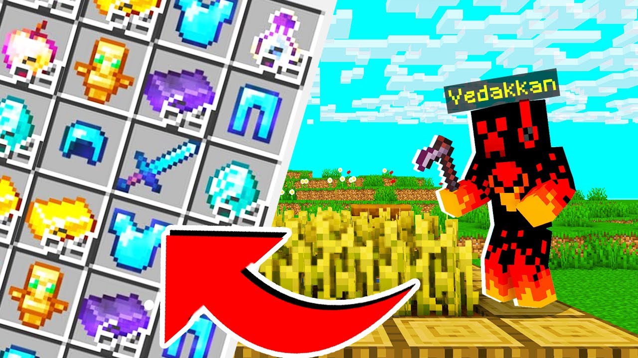 Minecraft But Farming Gives OP Items Malayalam YouTube