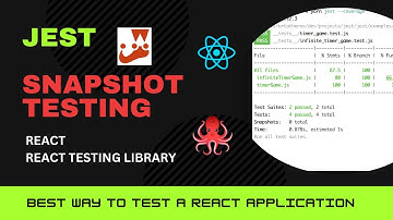 How to write snapshot tests for React application.