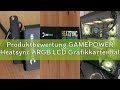 Produktbewertung GAMEPOWER Heatsync ARGB LCD Grafikkartenhalterung Weiß, GPU Halter mit Echtzeit CPU