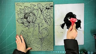 Quy trình làm tranh khắc gỗ | bản nét và bản màu screenshot 3