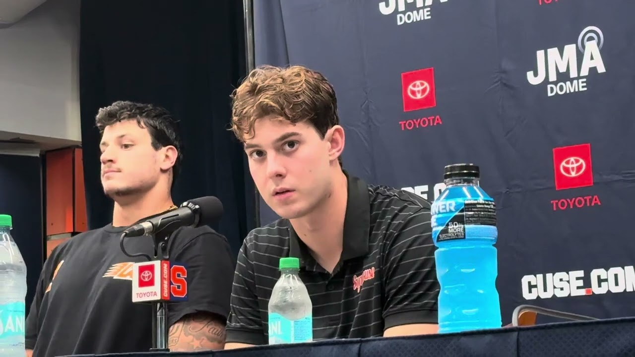 Steve Angeli & Dan Villari after Syracuse Win over UConn 2025