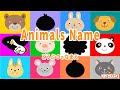 Learn Animals Name in English | Video for Kids | 動物の名前をおぼえよう！英語知育アニメ