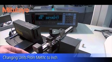 Mitutoyo LSM Changing units from metric to inch