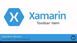 Toolbar Icon in Xamarin Forms - Xamarin Forms Tutorial