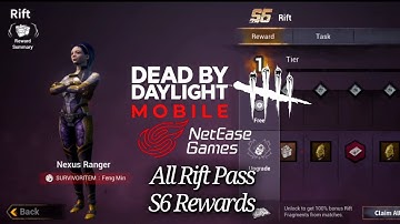 All Rift Pass S6 Rewards | DBD Mobile NetEase