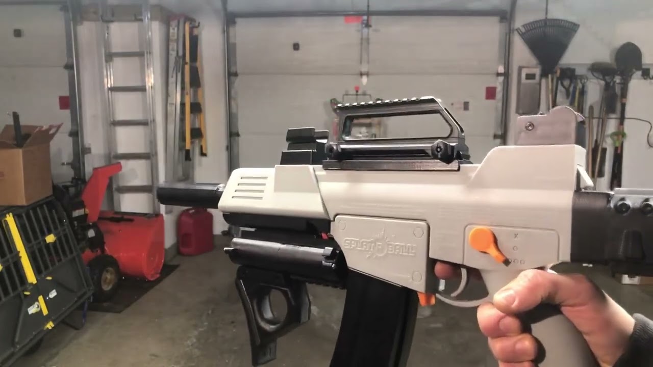 SPLATRBALL SRB400 Customized/Modified 3D Printed Parts/ Battery