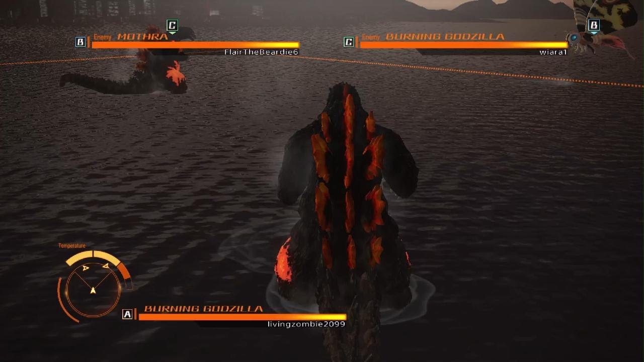 Burning Godzilla VS Burning Godzilla VS Mothra (Godzilla PS4 - VS. mode)