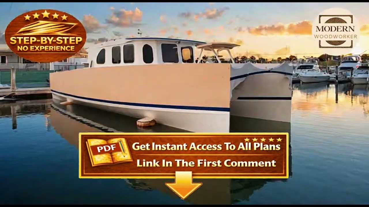 Build Your Own Safe Cruising Catamaran Blueprint Step By Step DIY Plans