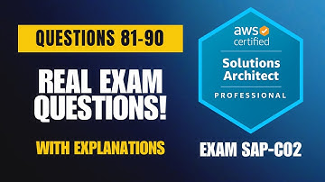AWS Solutions Architect Professional (SAP-C02) Real Exam Questions 2025 | Q81–90 with Explanations