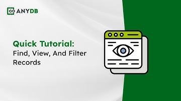 Find, View, and Filter Records | Quick Tutorial