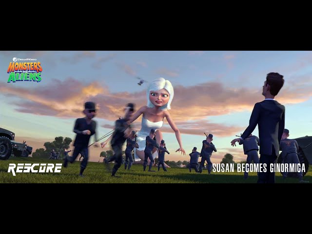 Monsters Vs Aliens Susan Becomes Ginormica 