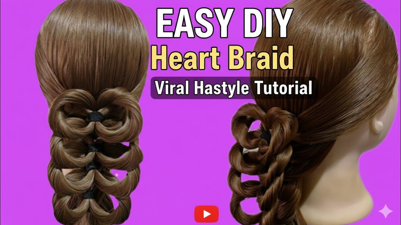 How to do a PERFECT Heart Braid in 5 Minutes! ❤️ (Step by Step)