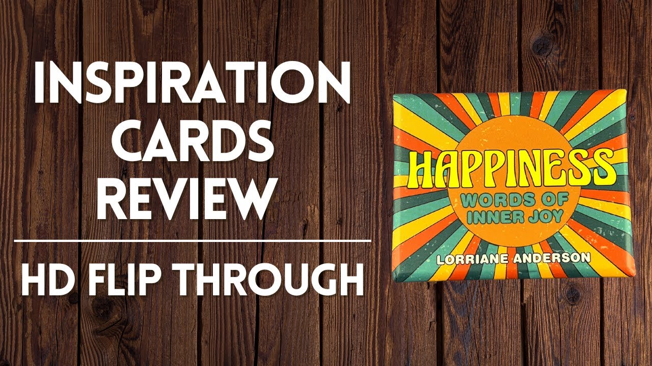 Happiness | Words of Inner Joy: (40 full-color inspiration cards) Full HD Flip Through Review